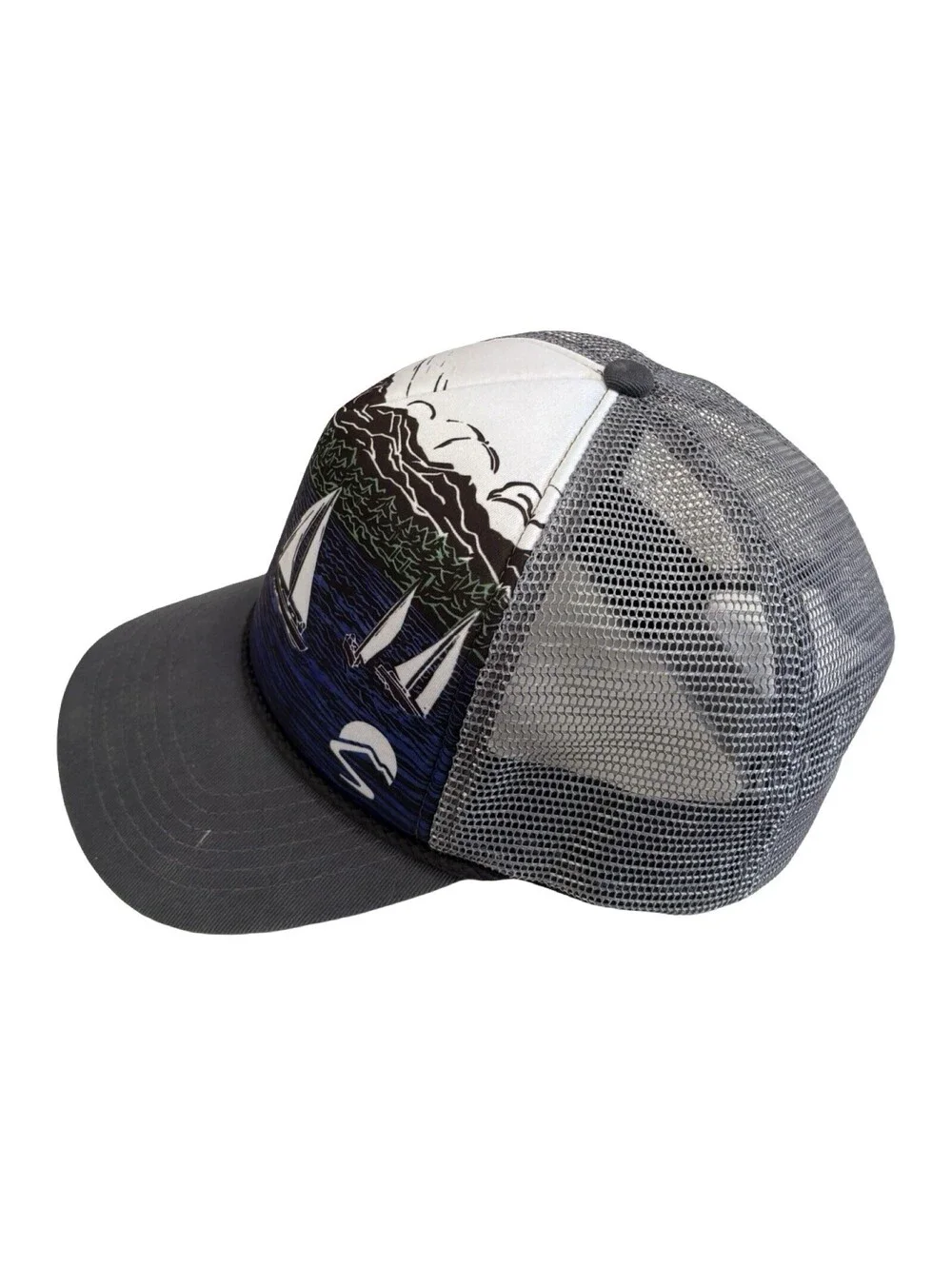 Sunday Afternoons Ball Cap Unisex Snapback Artist Series Sailboats Trucker Hat